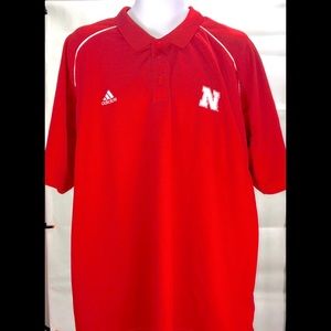 Item # 249  Adidas & Nebraska sports shirt 2x